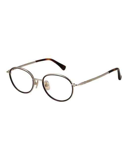 Max Mara Brown Metal Glasses (frames)