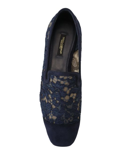 Dolce & Gabbana Blue Elegant Loafers Flats