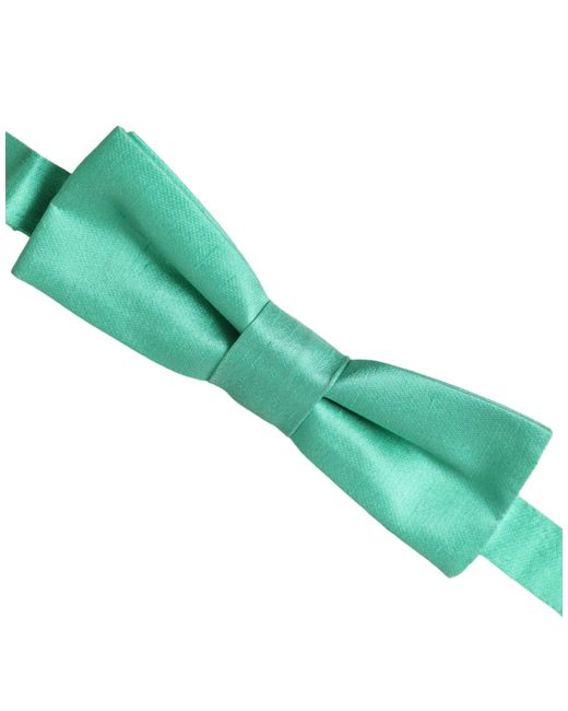 Dolce & Gabbana Green Mint Silk Adjustable Neck Bow Tie for men