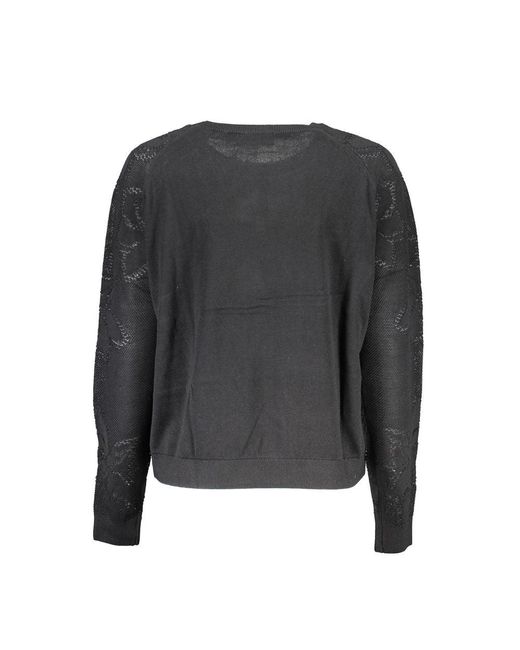 Desigual Gray Cotton Sweater