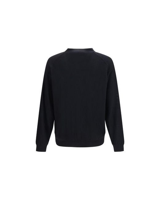Lemaire Blue Black Wool Oves Aries Cardigan for men
