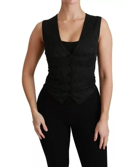Dolce & Gabbana Black Waistcoats