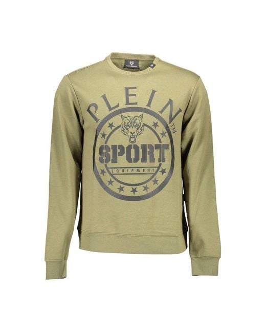 Philipp Plein Green Verde Cotton Sweatshirt for men