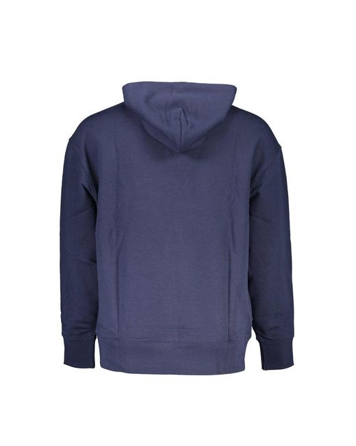 Tommy Hilfiger Blue Chic Hooded Sweatshirt With Logo Detail for men