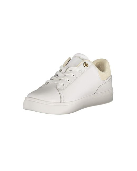 Tommy Hilfiger White Bianco Polyurethane Sneaker
