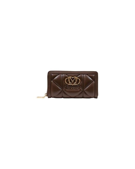 Love Moschino Brown Polyethylene Wallet