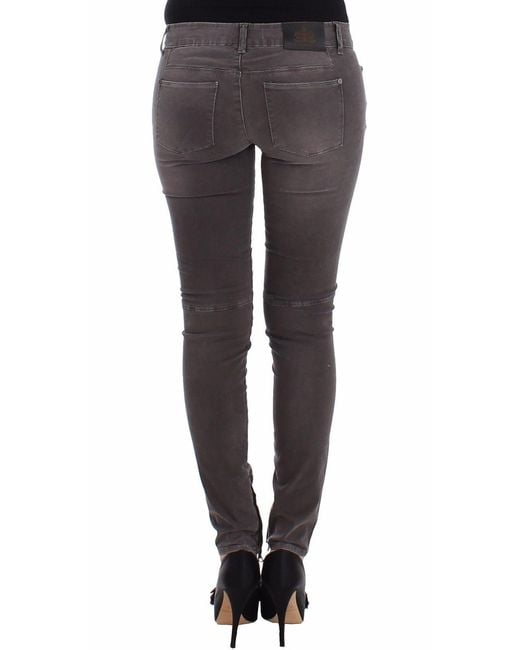 Ermanno Scervino Gray Chic Slim Leg Jeans