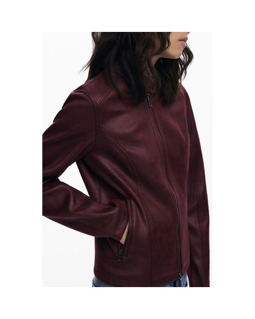 Desigual Red Polyester Jacket