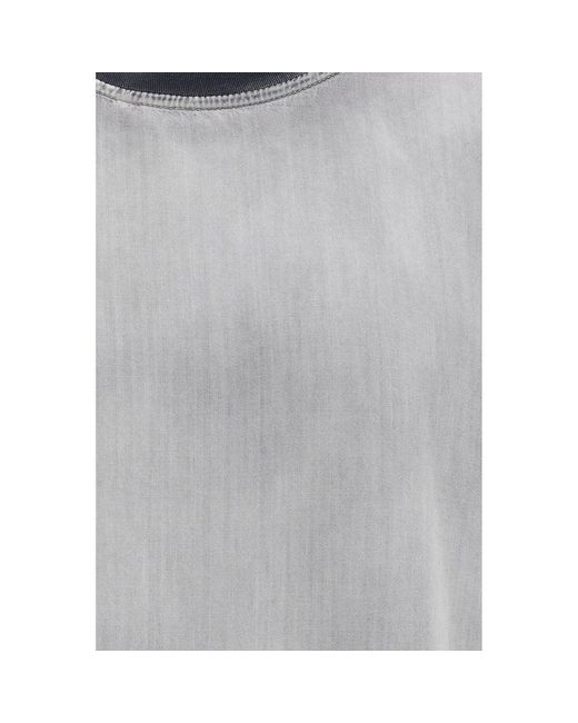 DIESEL Gray Cotton T for men