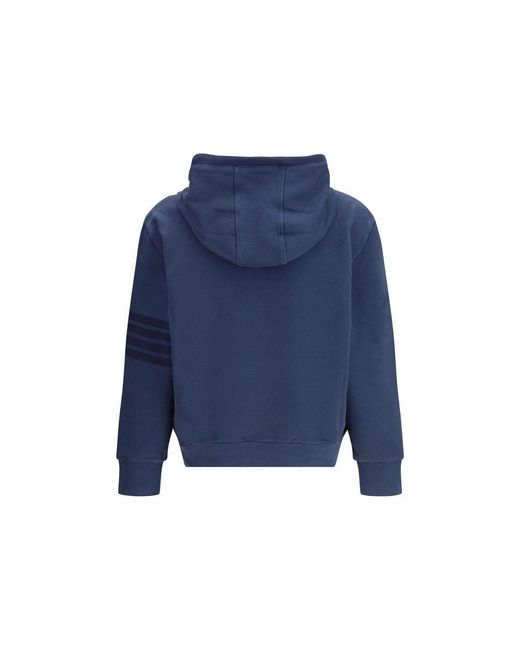 Thom Browne Blue Cotton Sweatshirt for men