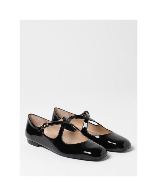 Stuart Weitzman Black Patent Leather Ballet Flats