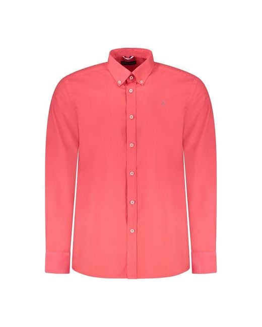 North Sails Pink Cotton Shirt for men