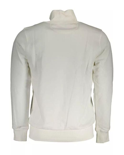 La Martina Multicolor White Cotton Sweater for men