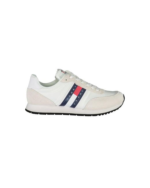 Tommy Hilfiger White Sleek Sneakers With Contrasting Details for men