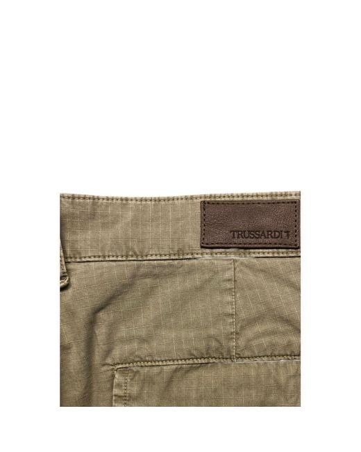 Trussardi Green Cotton Men Pants for men