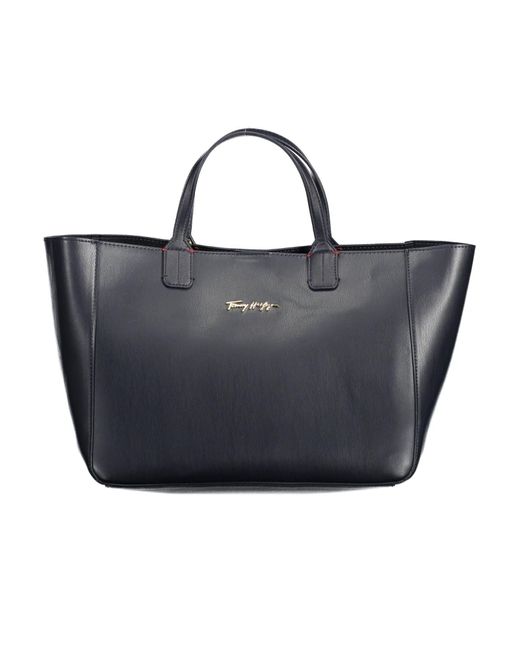 Tommy Hilfiger Black Elegant Contrast Detail Handbag