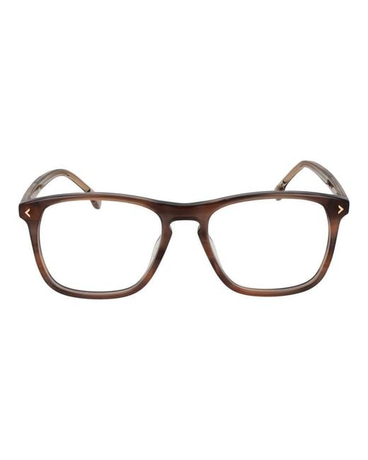 Lozza Brown Cellulose Acetate Glasses (Frames) for men