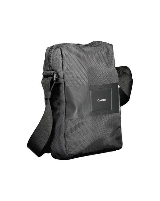 Calvin Klein Gray Polyester Shoulder Bag for men