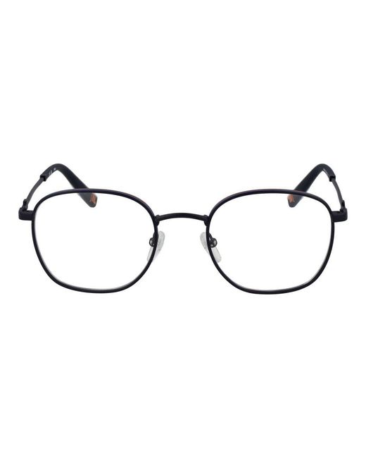 Fila Black Blue Stainless Steel Glasses (frames)
