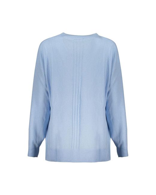 Guess Light Blue Acrylic Sweater