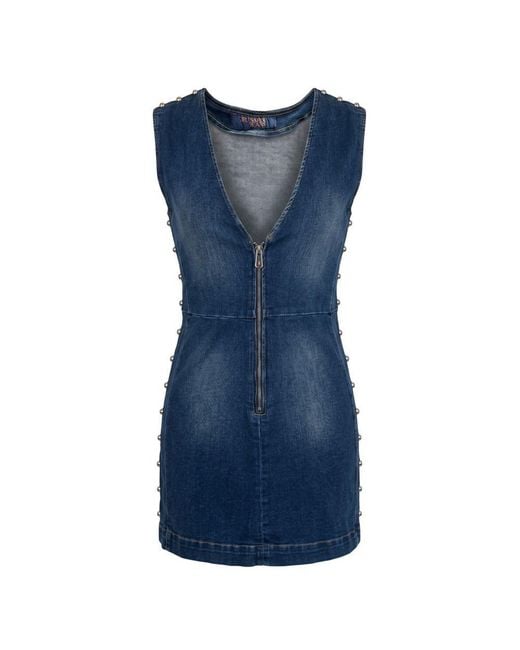 Trussardi Blue Cotton Dress