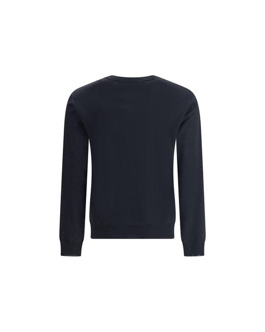 Valentino Blue Virgin Wool Sweater for men