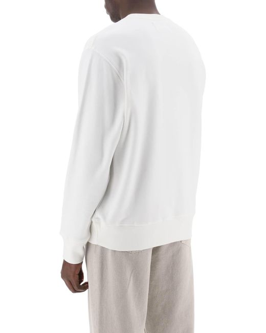 Autry White Sweatshirt With Logo Label for men