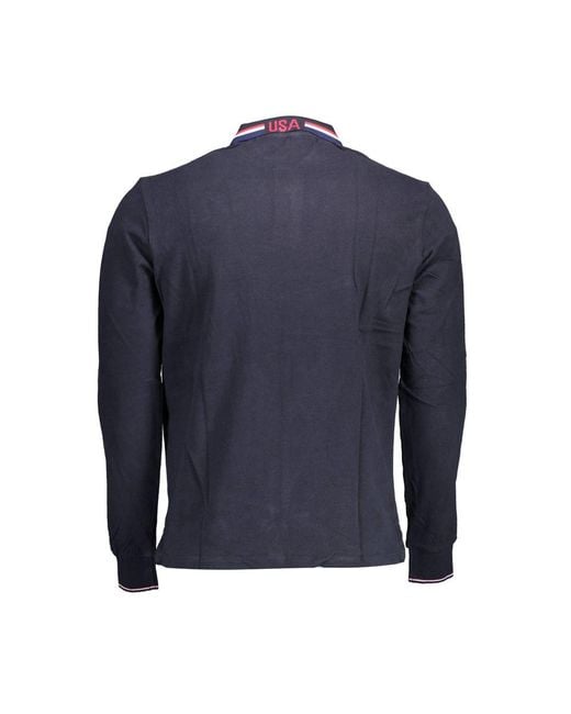 U.S. POLO ASSN. Blue Cotton Men's Polo Shirt for men