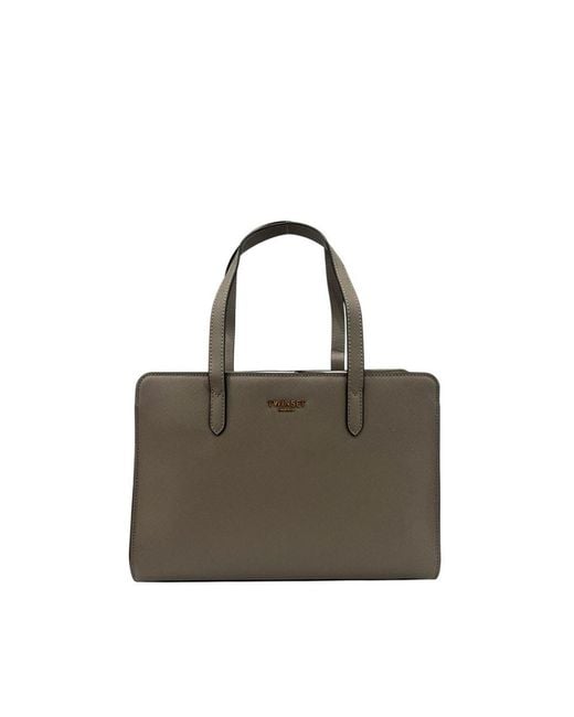Twinset Gray Grey Pu Shoulder Bag
