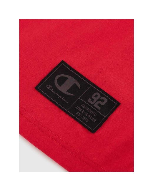 Champion Red Multicolor Cotton Sportswear for men
