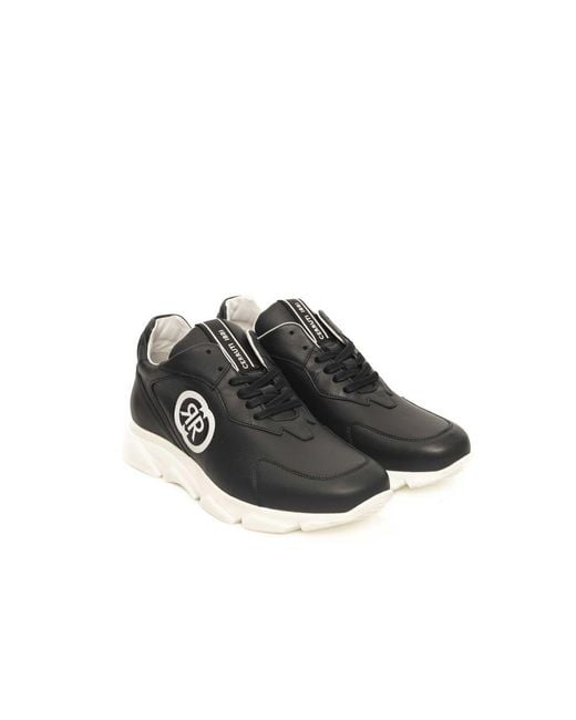 Cerruti 1881 Black Cow Leather Sneaker for men