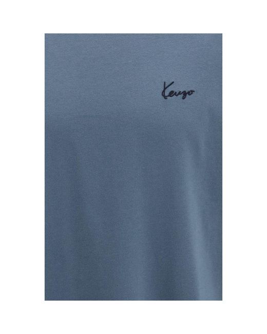 KENZO Blue Cotton T for men
