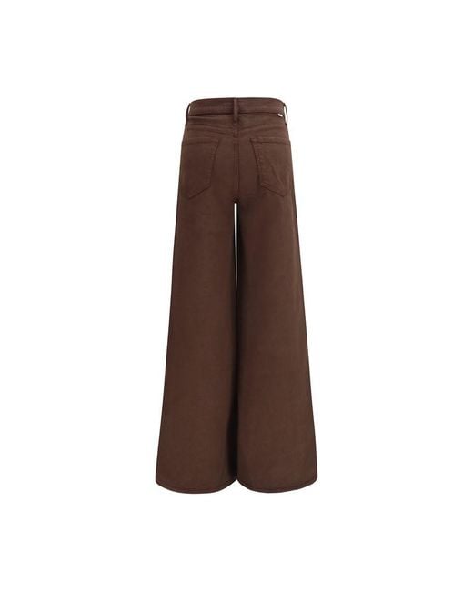 Mother Brown Cotton Jeans Denim