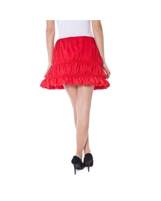 Denny Rose Red Polyester Skirt for men