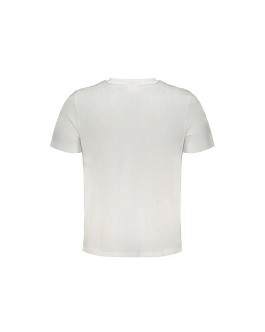 Fila White Cotton T-Shirt for men