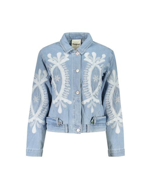 Desigual Blue Cotton Jacket