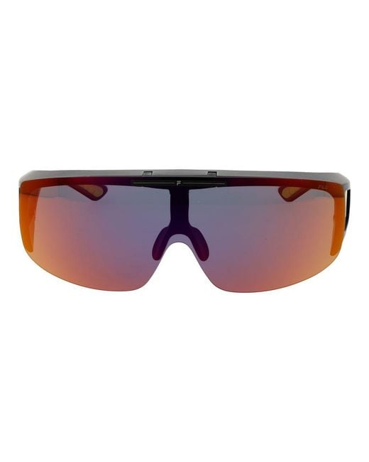 Fila Red Black Plastic Sunglasses for men