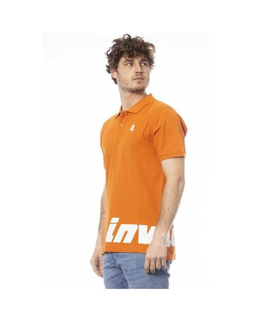 INVICTA WATCH Orange Cotton Men Polo Shirt for men