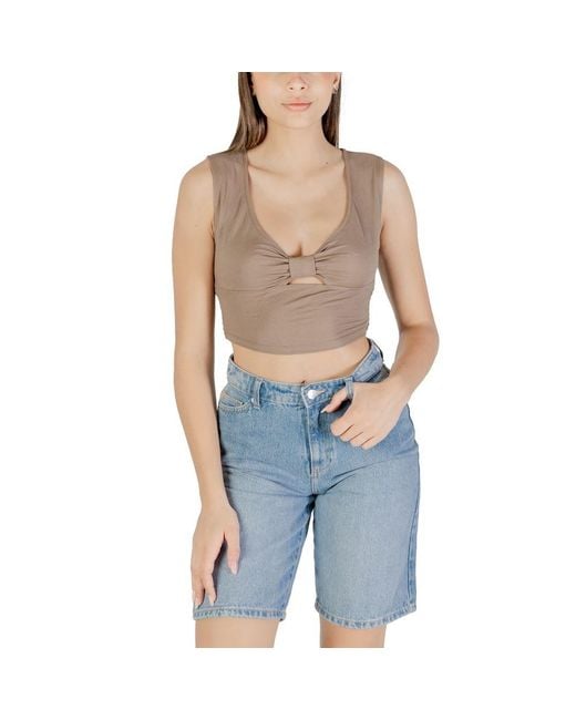 ONLY Blue Viscose Top