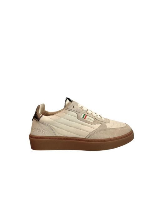 Pantofola D Oro Natural Beige Suede Mens Sneaker for men