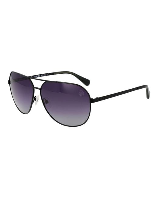 Timberland Blue Black Metal Sunglasses for men