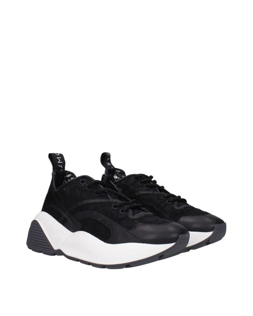 Stella McCartney Blue Black Fabric Sneakers