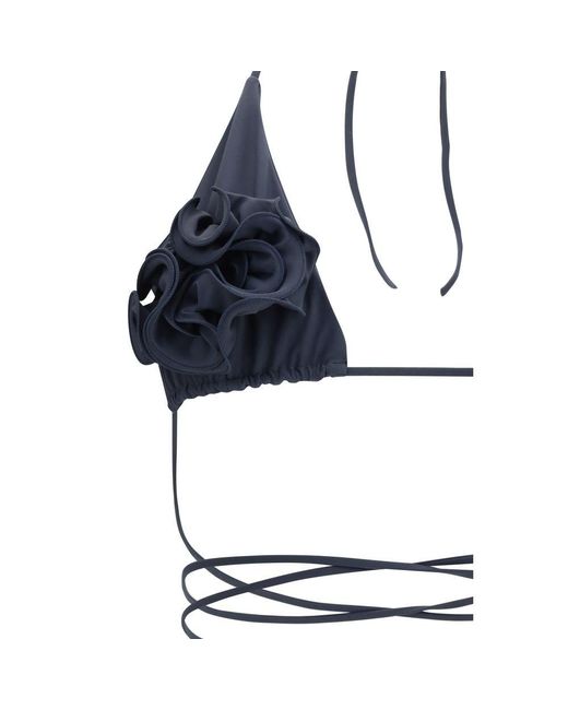 Magda Butrym Blue Gray Polyamide Swimwear
