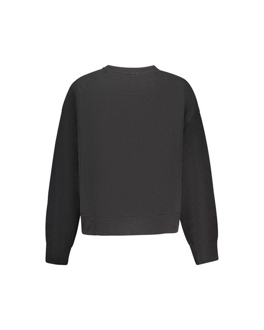 Pepe Jeans Black Cotton Sweatshirt