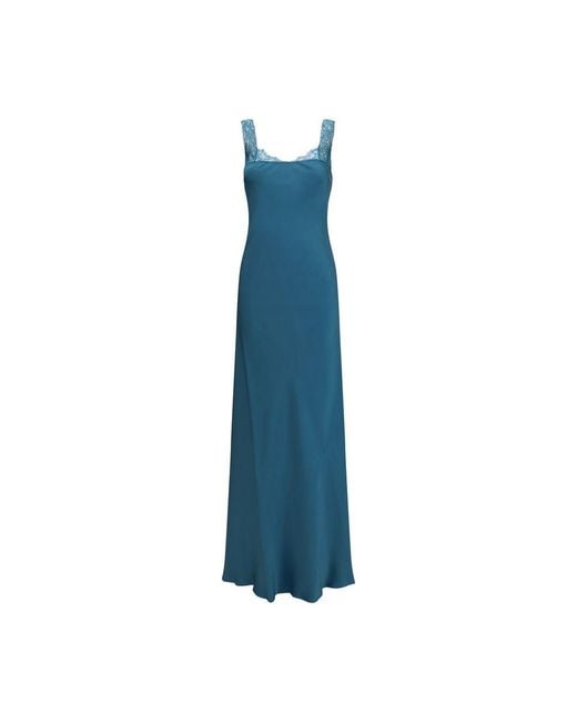 Forte_forte Blue Acetate Long Dress