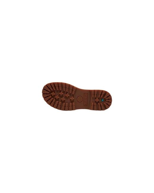 Timberland Brown Beige Leather Platform Sandals