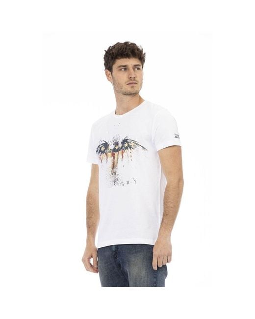 TRUSSARDI ACTION White Cotton T-Shirt for men