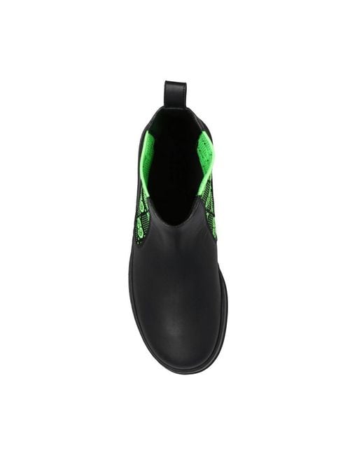Gucci Green GG Leather Boots for men