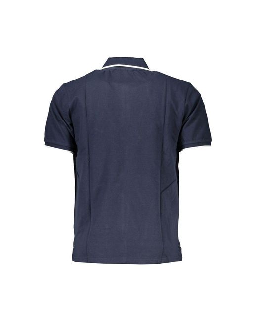 North Sails Blue Cotton Polo Shirt for men