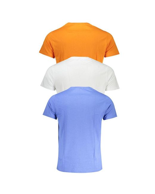 K-Way Blue Cotton T-Shirt for men